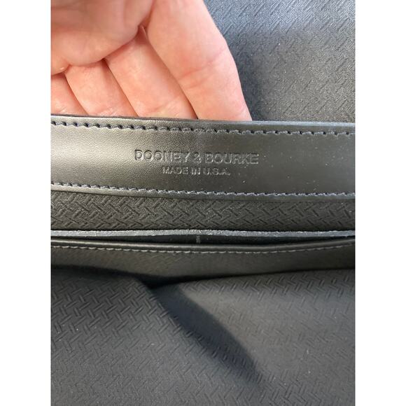 DOONEY & BOURKE VINTAGE LARGE CANVAS, LEATHER CROSSBODY BAG - Picture 16 of 16